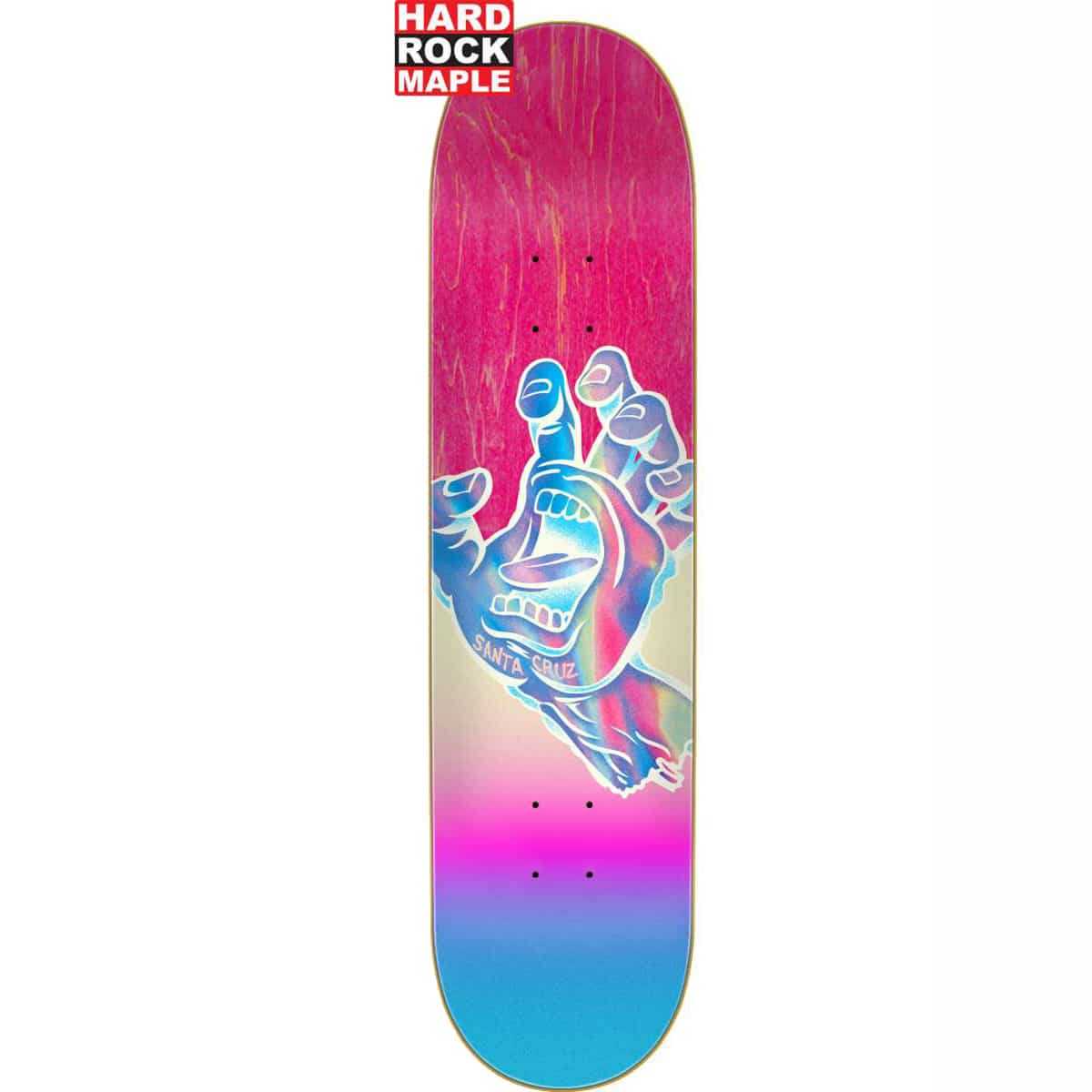 Planche de skate Santa Cruz Iridescent Hand Hard Rock Maple deck 7.75″