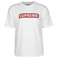 T-shirt Powell Peralta Supreme blanc
