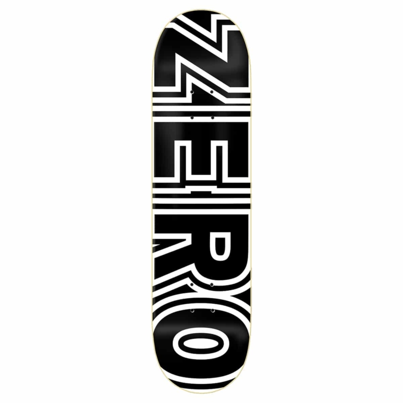 Planche de skateboard Zero Classic Bold Black White deck 8.25″