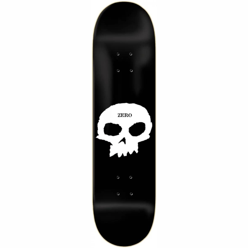Planche de skateboard Zero Single Skull Black White deck 7.75″