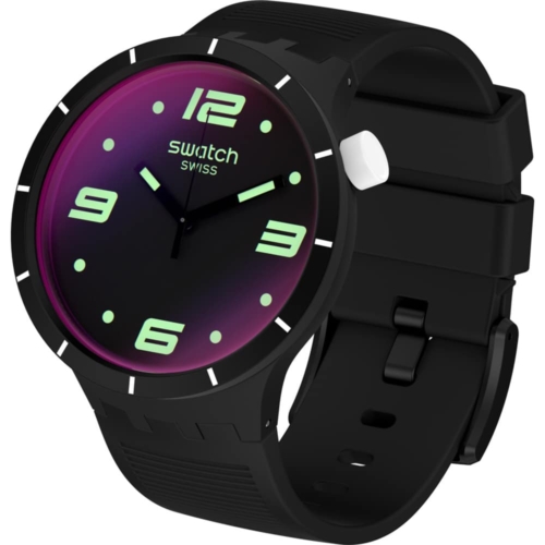 Montre Swatch Big Bold Futuristic SO27B119 Noire pour hommes et femmes