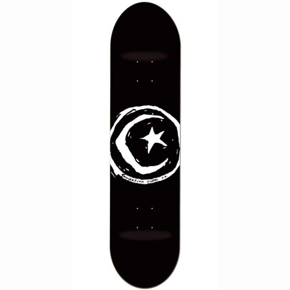 Planche de skateboard Foundation Star & Moon Black deck 8.38"
