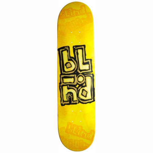 Planche de skateboard Blind OG STACK STAMP RHM YELLOW deck 7.75″