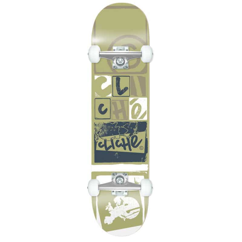 Skateboard complet Cliché Letter Press Gold 7.75″