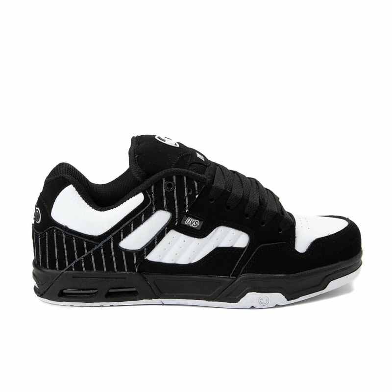 Chaussures DVS Enduro Black White Pinstripe Nubuck (noir et blanc) 