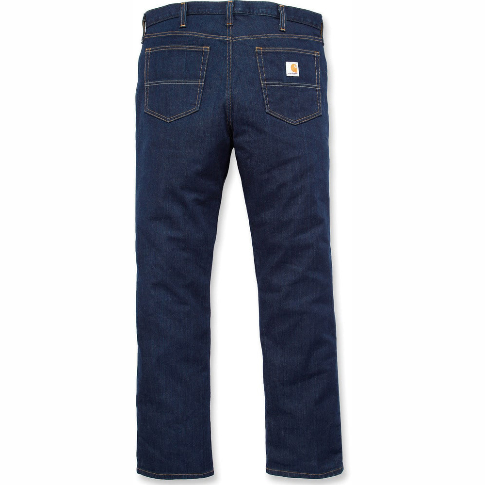 Pantalon Jeans Carhartt Rugged Flex® Straight Tapered Erie (bleu foncé)