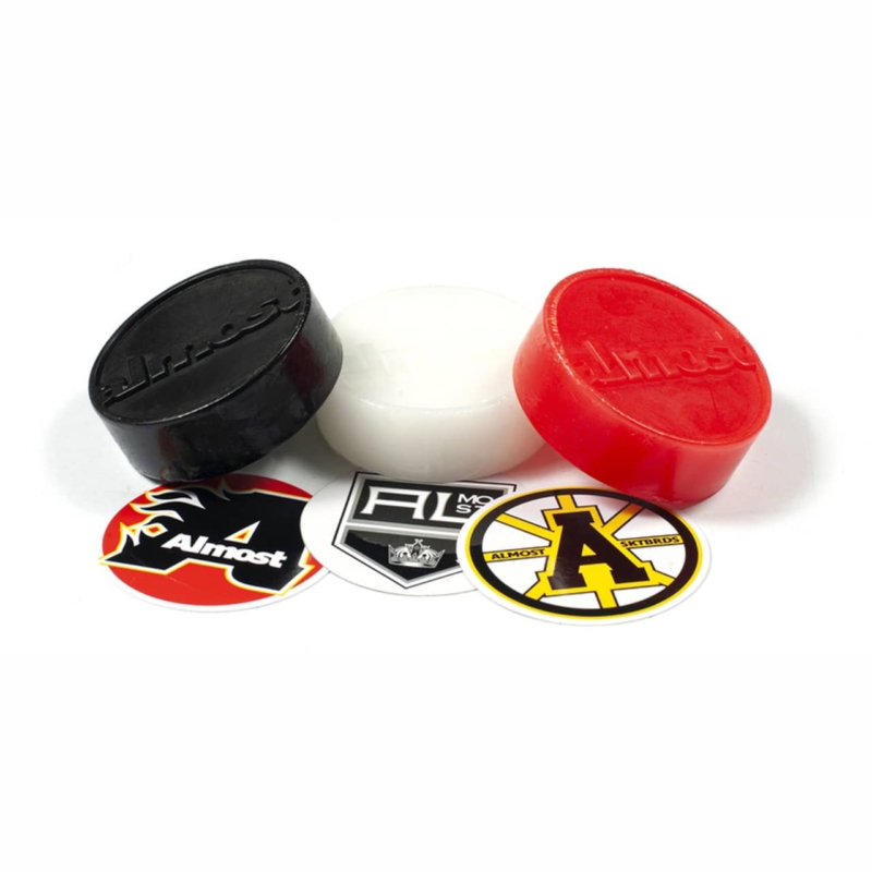 Almost Wax Puck Red White Black