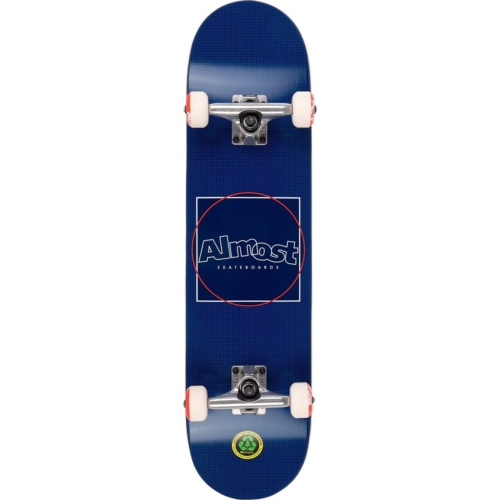 almost dot box navy skateboard complet 7 75