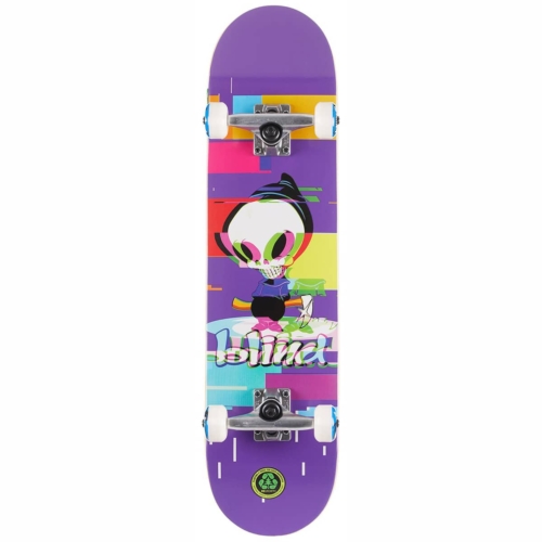 blind reaper glitch purple skateboard complet 7 75