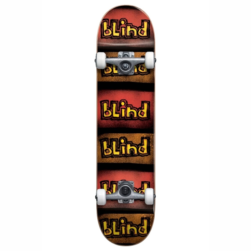 blind reflectiv soft wh rd black skateboard complet 7 5