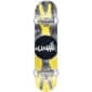 cliche peace yellow black skateboard complet 8 0