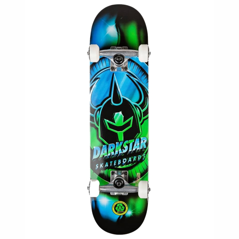 darkstar anodize soft wheels blue skateboard complet 7 25