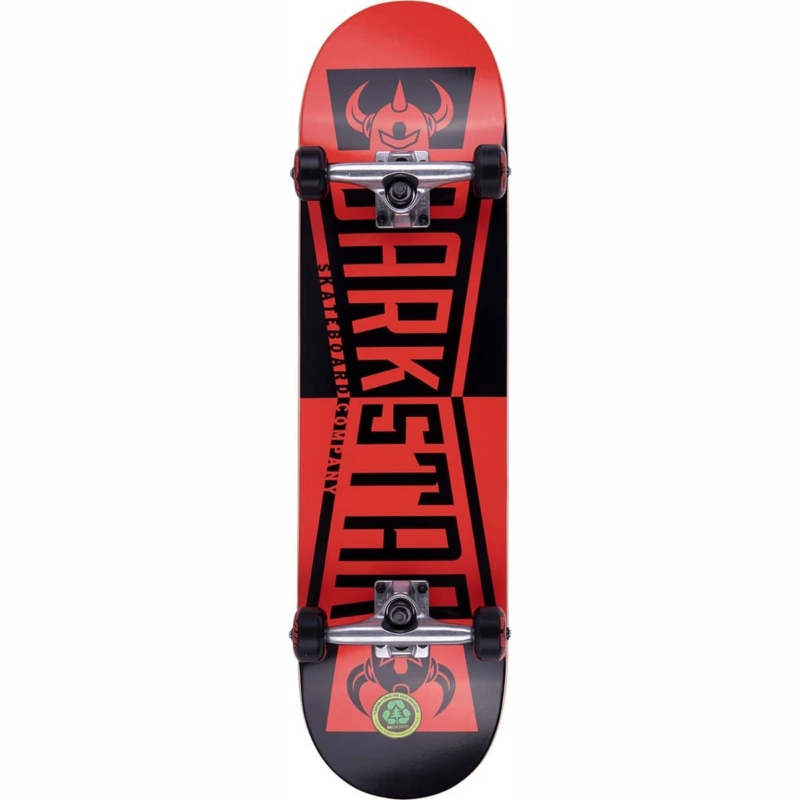 darkstar divide black red skateboard complet 8 25