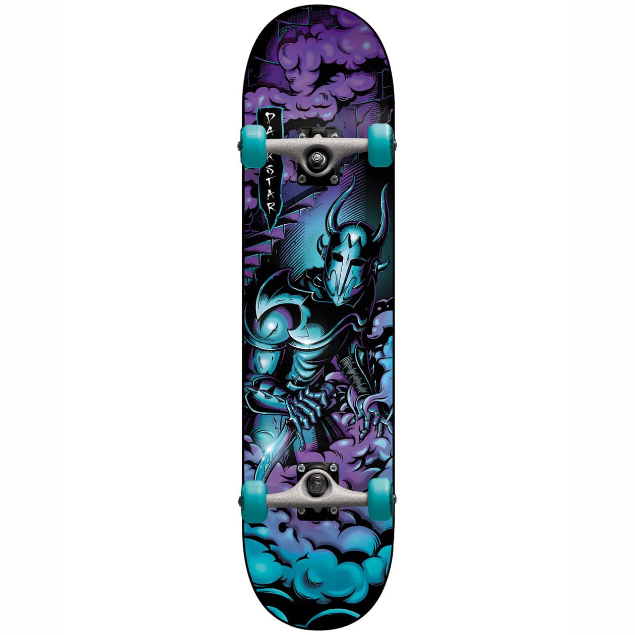 darkstar inception blue skateboard complet 7 5
