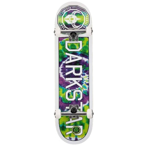 darkstar timeworks green tie skateboard complet 8 25