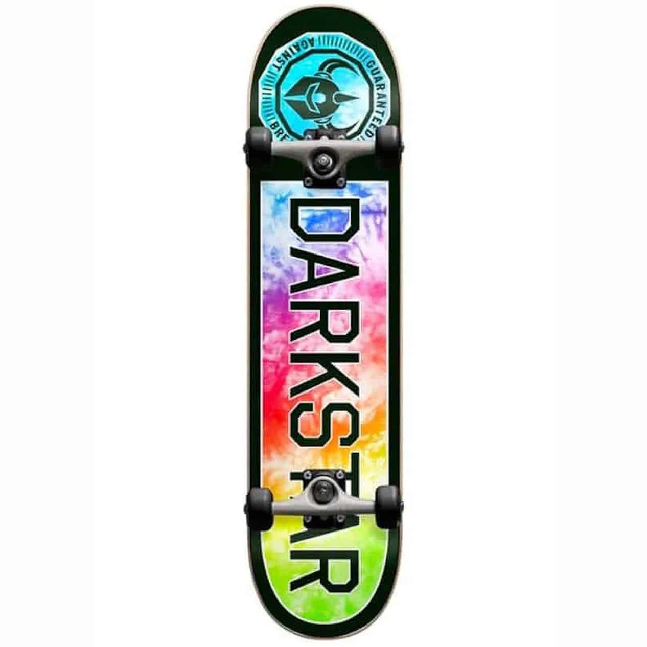 darkstar timeworks soft top tie dye skateboard complet 7 5