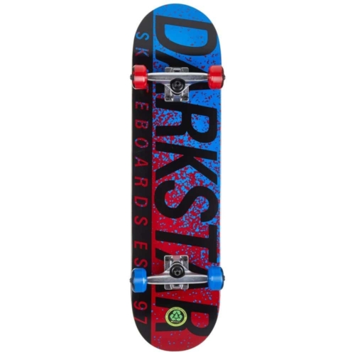 darkstar wordmark red blue skateboard complet 8 0