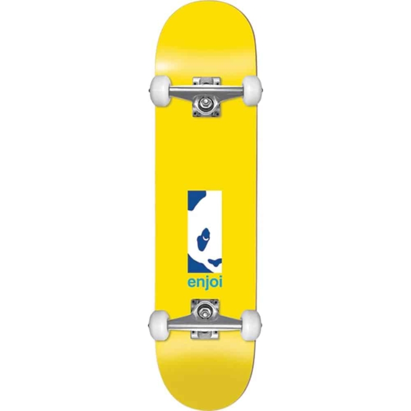 enjoi box panda yellow skateboard complet 8 125