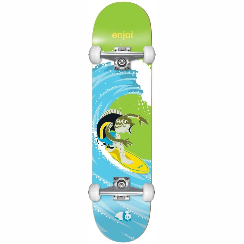 enjoi surfts up green skateboard complet 8 25