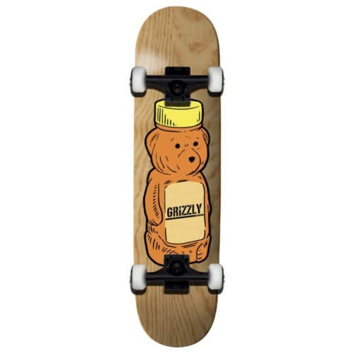 grizzly maple syrup brown skateboard complet 8 25
