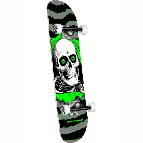 powell peralta ripper silver green skateboard complet 8 0