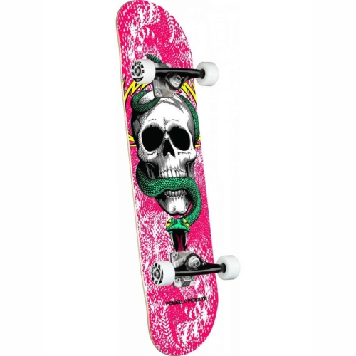 powell peralta skull pink skateboard complet 7 75