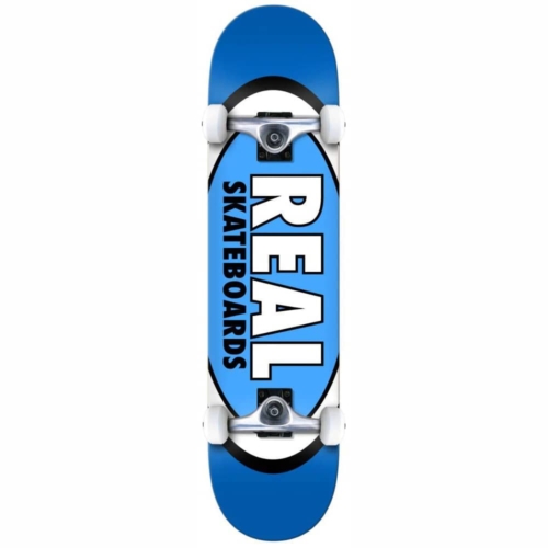 real classic oval blue skateboard complet 7 75
