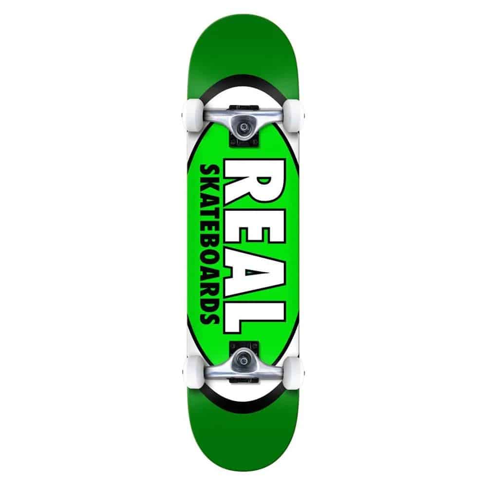 real classic oval green skateboard complet 8 0
