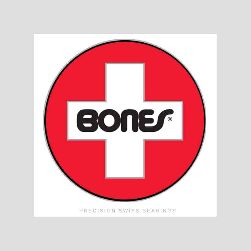 Bones Banner Swiss White 36 X 36 Pouces