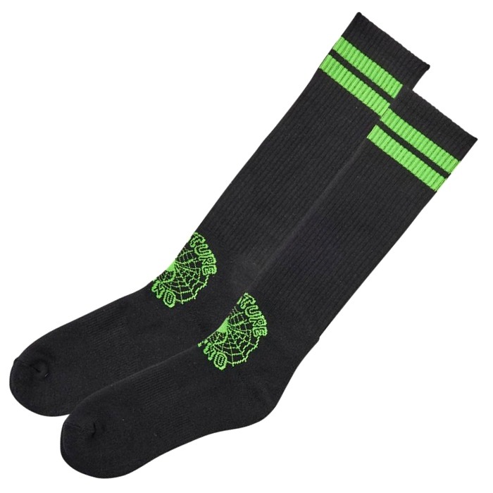 Creature Socks Web Black Green