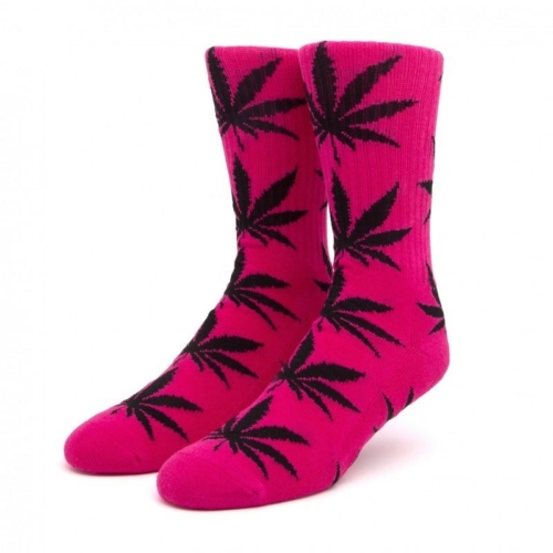 Huf Socks Essentials Plantlife Magenta