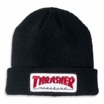 Thrasher Beanie Outlined Patch Black