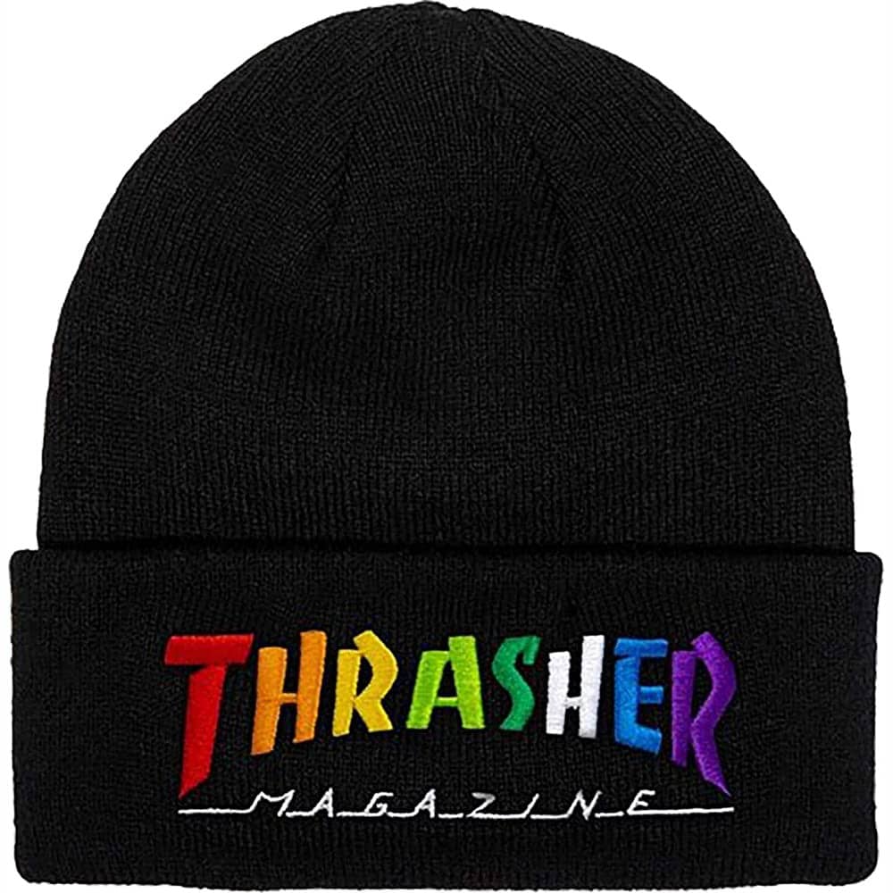 Thrasher Beanie Rainbow Mag Black