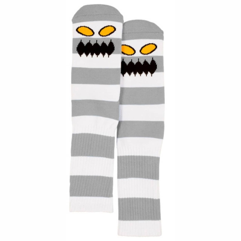 Toy Machine Socks Monster Big Stripe Grey
