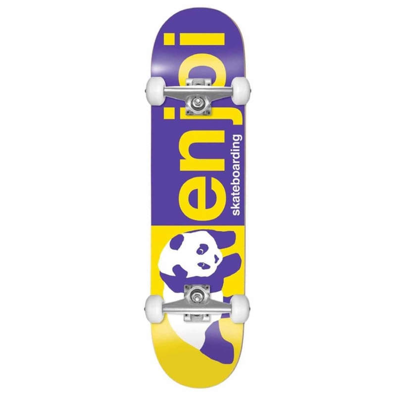 enjoi complete half and half purple skateboard complet 8 0