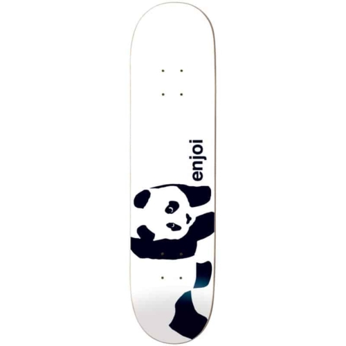 enjoi panda logo whitey r7 wide deck 8 0