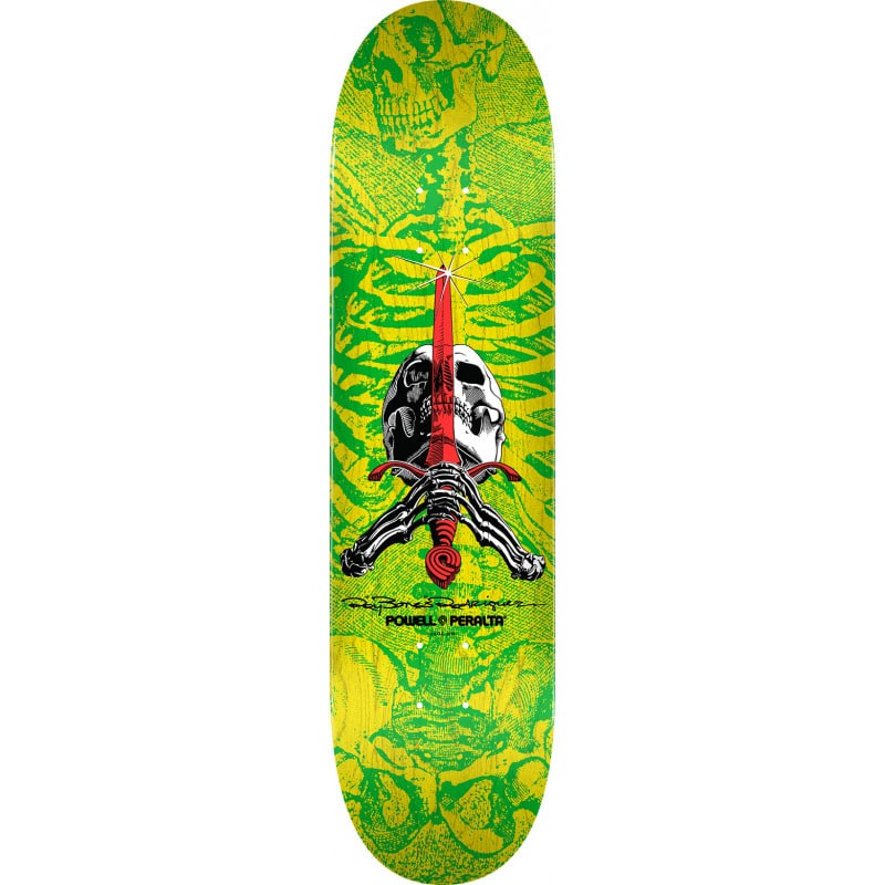 powell peralta ps skull and sword yellow deck 8 5