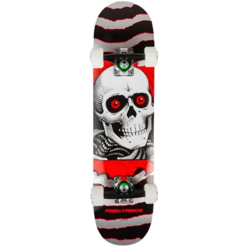 powell peralta ripper silver red skateboard complet 7 0