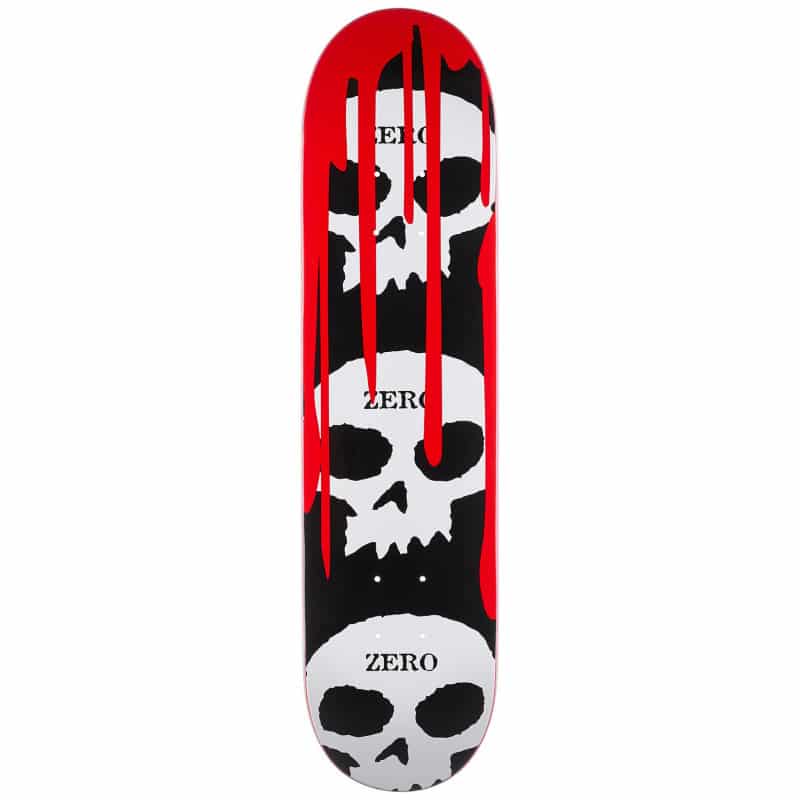 zero 3 skull blood black white red deck 8 5