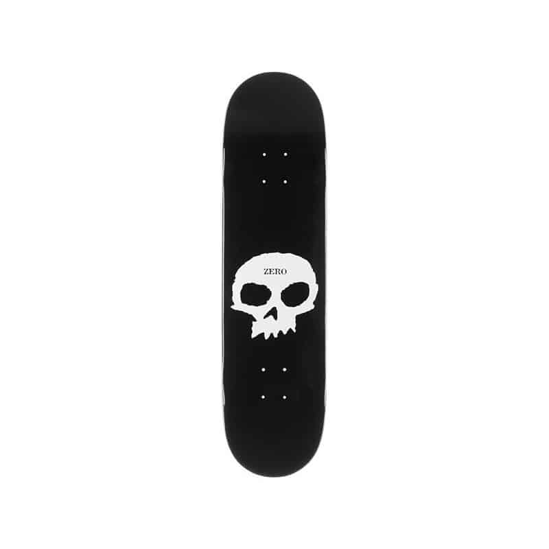 zero single skull black white deck 8 25