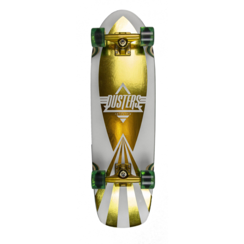 Dusters Cazh Uv Green Gold Skateboard Cruiser complet 29 5