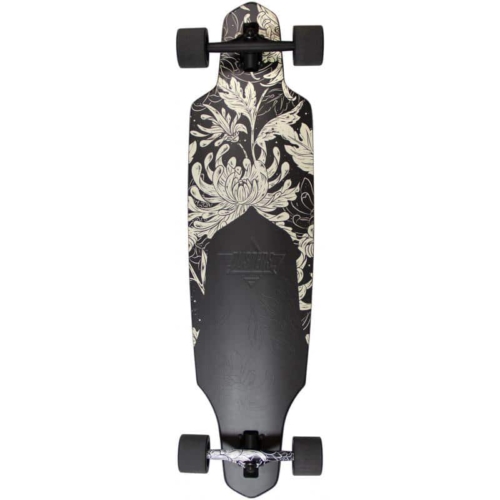 Dusters Channel Blooming 38 Black White Longboard complet 38 0