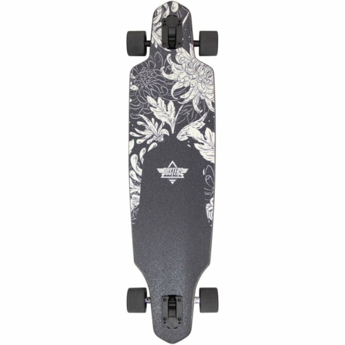 Dusters Channel Blooming 38 Black White Longboard complet 38 0 shape