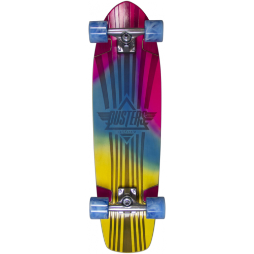 Dusters Keen Retro Fades Blue Pink Ylw Skateboard Cruiser complet 31 0
