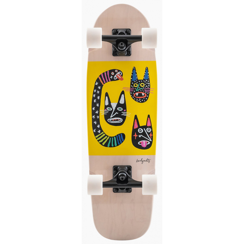 Landyachtz Dinghy Blunt Wild Cats Skateboard Cruiser complet 28 5