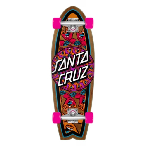 Santa Cruz Mandala Hand Shark Skateboard Cruiser complet 27 7