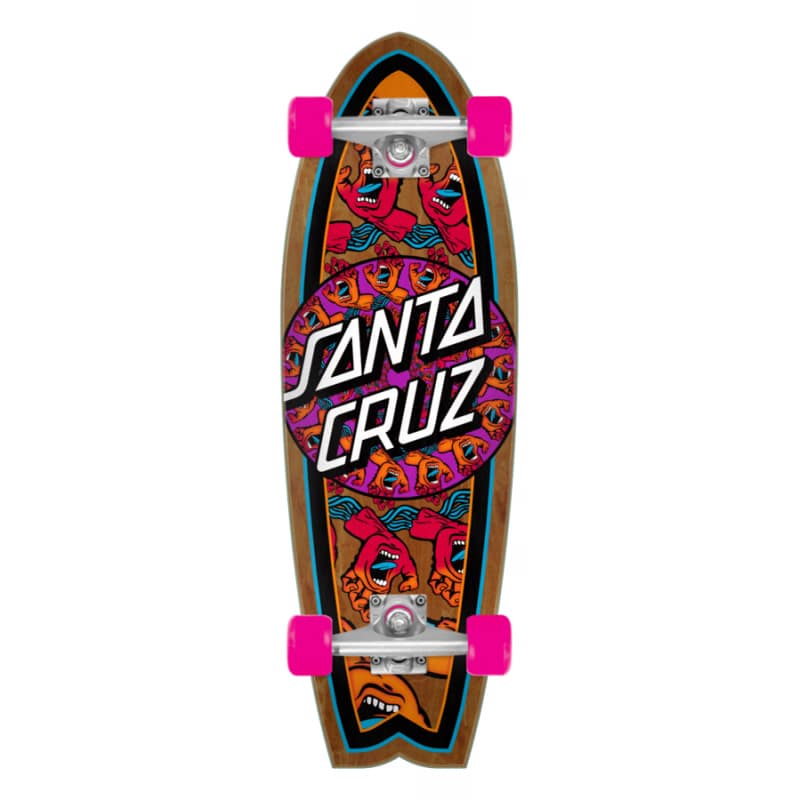 Santa Cruz Mandala Hand Shark Skateboard Cruiser complet 27 7