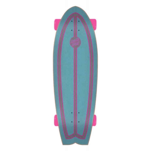 Santa Cruz Prismatic Dot Shark Skateboard Cruiser complet 27 7 shape