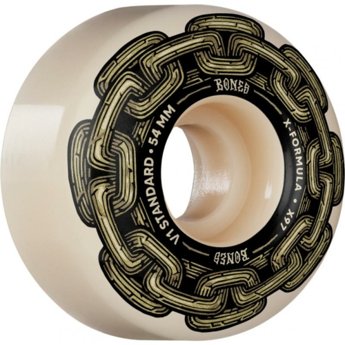 Bones X F V1 Gold Chain 54mm Roues de skateboard 97a