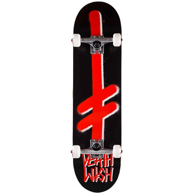 Deathwish Gang Logo Black Red Skateboard complet 8 0